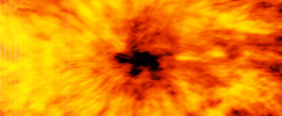 Une tache solaire détaillée par Alma