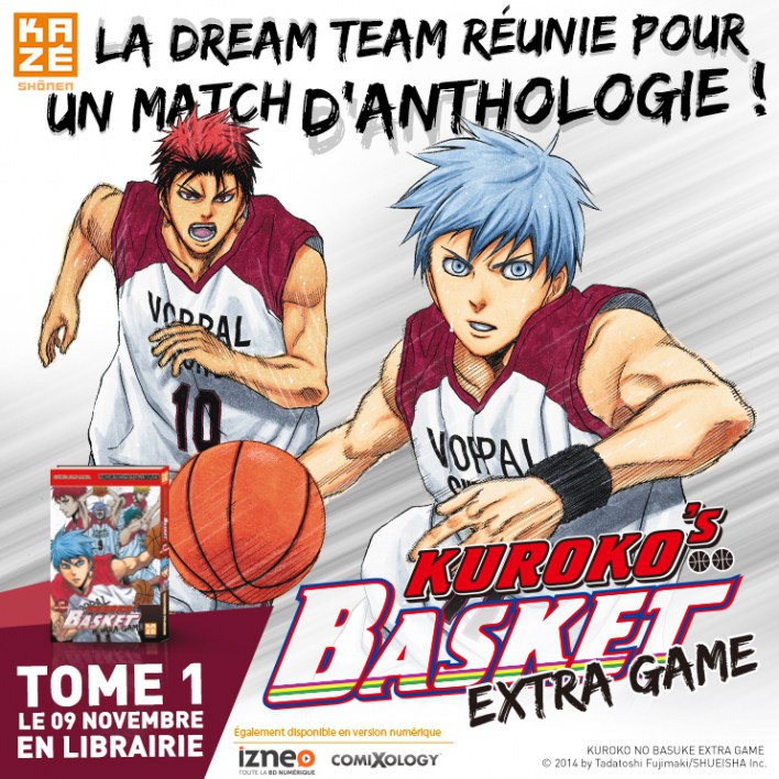 Kuroko's Basket - Extra Game, Manga, Actu Manga, Kazé Manga, Tadatoshi Fujimaki, 