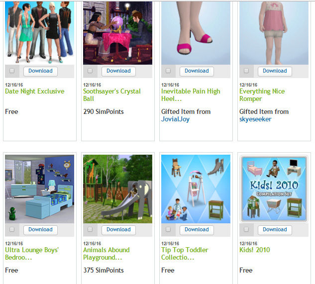 sims 3 all store content