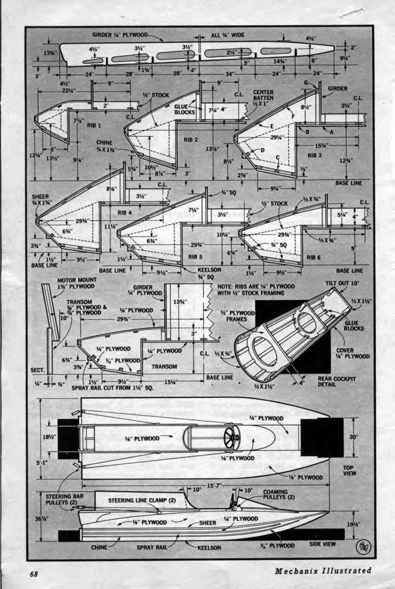 Tunnel hull boat plans